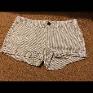 So pin striped shorts!